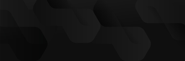 abstract dark background featuring a soft black gradient and geometric shapes.