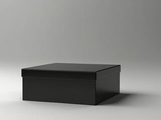Black box on a white background. 3d rendering illustration. Created using generative AI tools