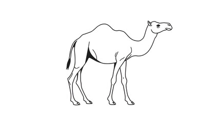 Fototapeta premium Camel Desert Lines