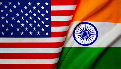 アメリカ　インド　生成AI　国旗