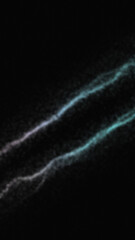 Diagonal swirling light trails with soft focus on a dark background abstract