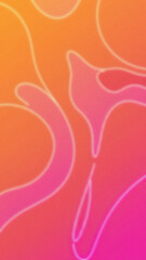 Abstract flowing organic shapes in a pink and orange gradient with subtle texture