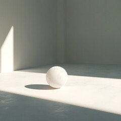 A single glowing sphere casting dynamic