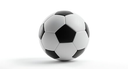 Soccer ball on a white surface