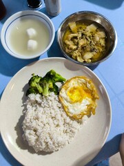 Rice And Steamed Pork With Salted Fish
