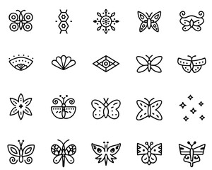 Elegant butterfly emblem crafted with refined line art symbolizing grace and sophistication ideal for luxury branding and premium business identities