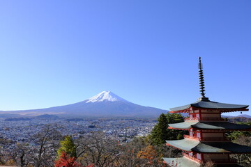 新倉山浅間公園 - 富士山の眺望