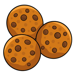 Chocolate Chip Cookie Stacked Food Dessert