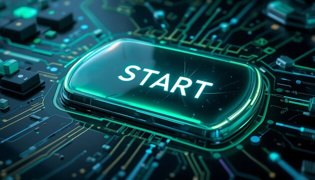 The Initiation: A Futuristic Start Button