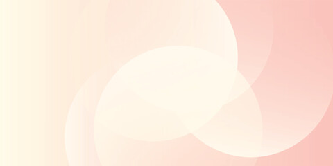 Minimalist banner background pink and yellow gradations soft color. abstract circle modern design vector eps10