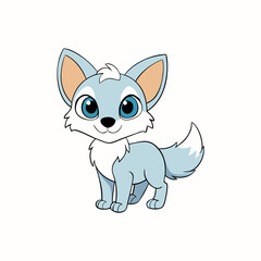 cartoon of a fox