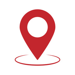 Pin location icon for map and navigation. location vector icon. eps 10.