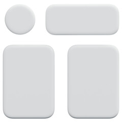 3D Asymmetric Ui Composition Icon
