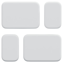 3D Segmented Card Layout Icon