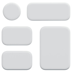 3D Rounded Grid Blocks Icon