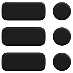 3D Dark Grid Layout Icon