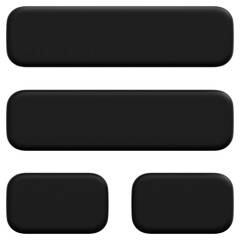 3D Dark Grid Interface Icon