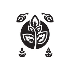 tree sprout logo growing