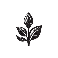 tree sprout logo growing