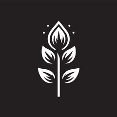tree sprout logo growing