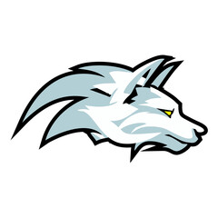 head wolf vector