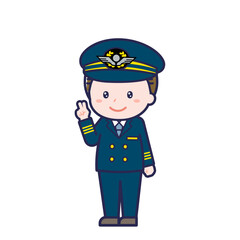 Fototapeta premium パイロット／ななめ／男性 14