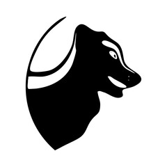 silhouette head musang