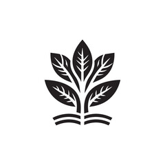 tree sprout logo growing