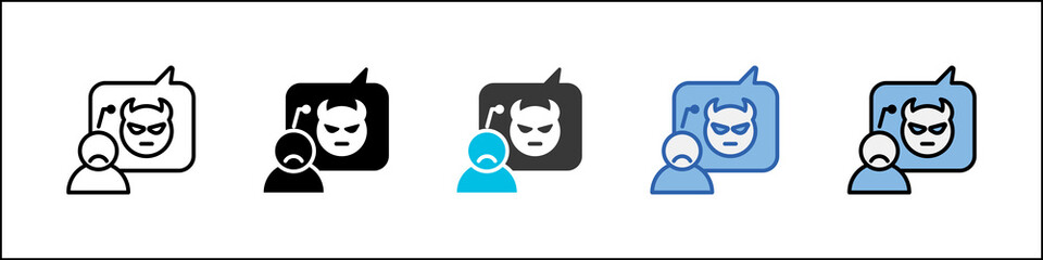 Demonization Icon Pack Multistyle Illustration