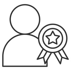 Recognition Outline Icon Element For Design