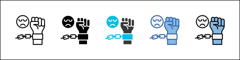 Disempowerment Icon Pack Multistyle Illustration