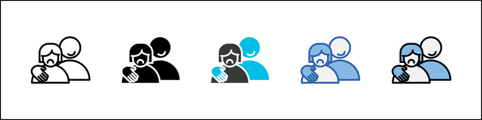 Harassment Icon Pack Multistyle Illustration