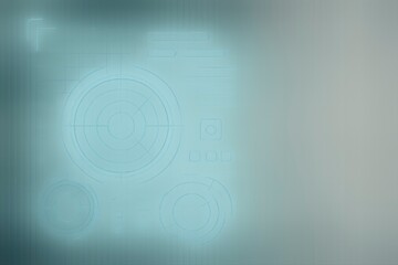 Obraz premium A soft turquoise background with subtle patterns and light effects