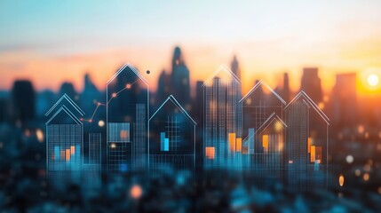 financial planning, and homeownership, set against a blurred cityscape background,
