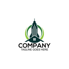 Fototapeta premium Modern Real Estate Logo Design – Elegant Property Business Branding Icon