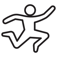 dance icon vector illustration isolated sign