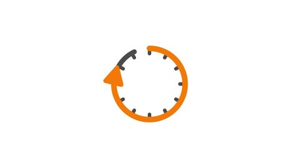 24 hours animation. Clock 24 hours icon. - Powered by Adobe