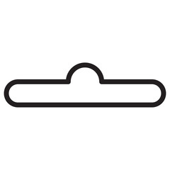 Euro hook icon vector illustration isolated sign