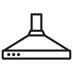 Extractor Hood icon vector illustration isolated sign