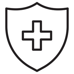 Obraz premium Health insurance icon vector illustration isolated sign