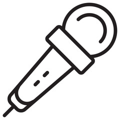 Microphone icon vector illustration isolated sign