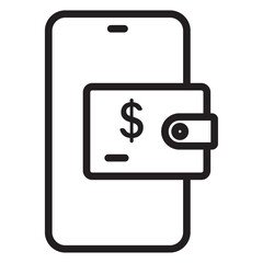 mobile payment icon vector illustration isolated sign
