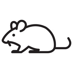 mouse animal icon vector illustration isolated sign