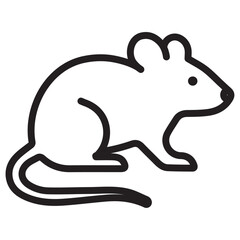 Mouse animal icon vector illustration isolated sign