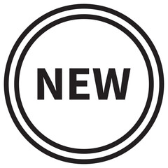 New symbol icon vector illustration isolated sign