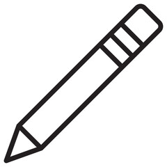 Pencil icon vector illustration isolated sign