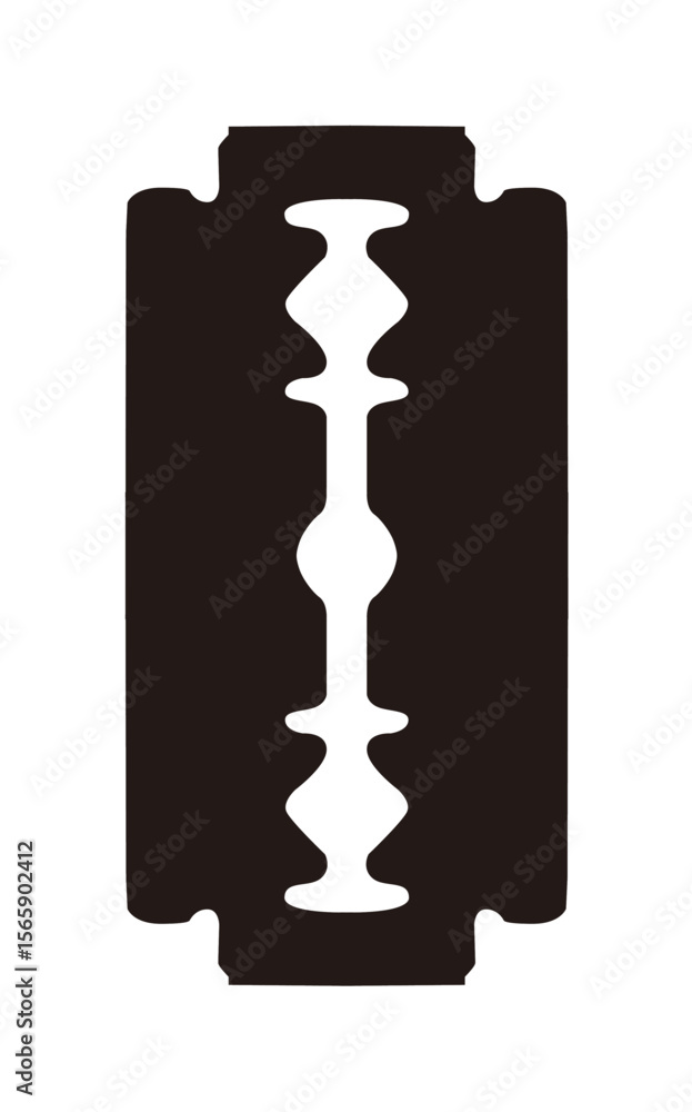Poster simple line drawing of small, pointed scissors with open handles.