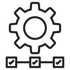 Supply chain icon vector illustration isolated sign