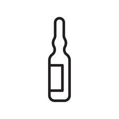 vial medical icon vector illustration isolated sign