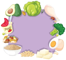  Healthy Food Ingredients Vector Illustration © GraphicsRF